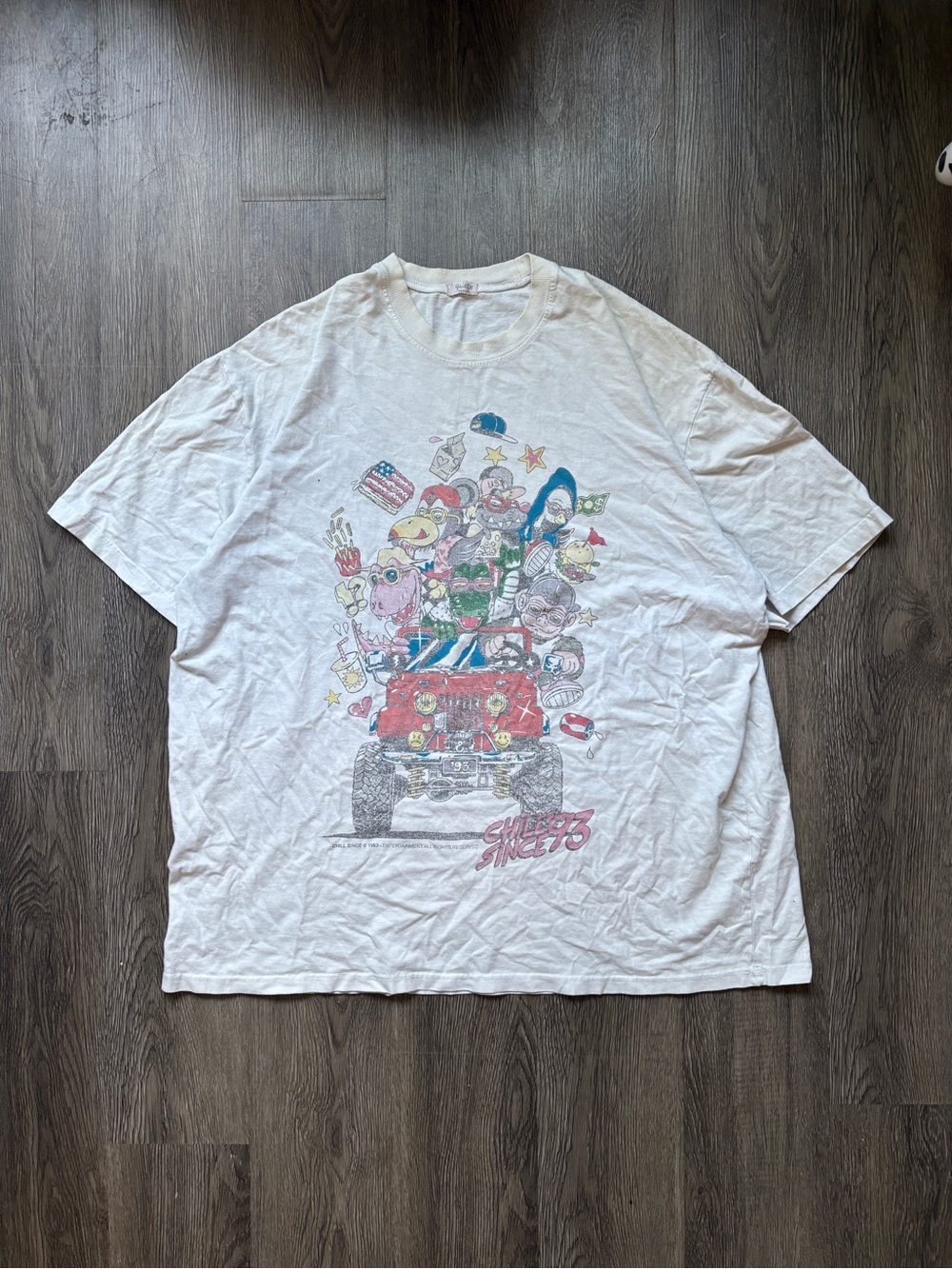 Vintage John Galt x Brandy Melville “Chill Since ’93” Graphic Tee | 90s Cartoon